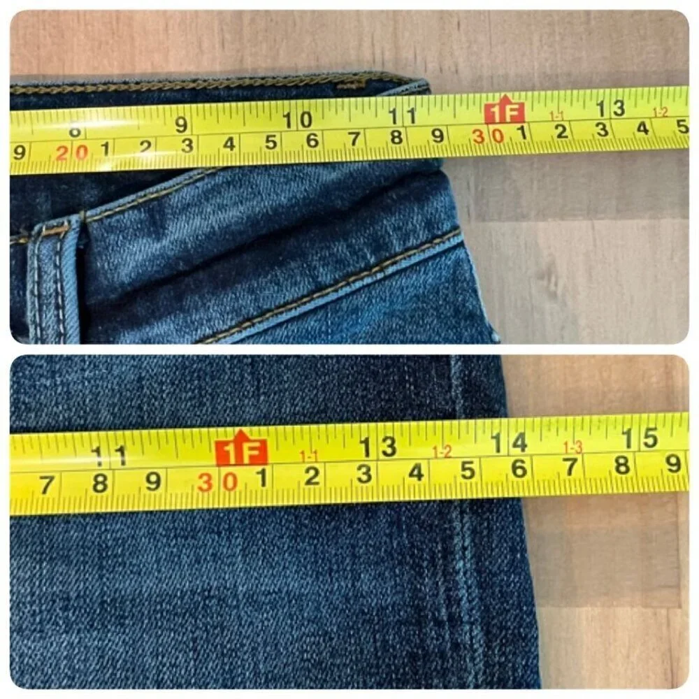 Boyish The RILEY Medium Rise Stretch Skinny Jeans Sz 25 Split Hem